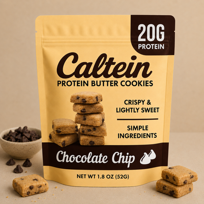 Chocolate Chip Butter Cookie Pouches - 6 Pack