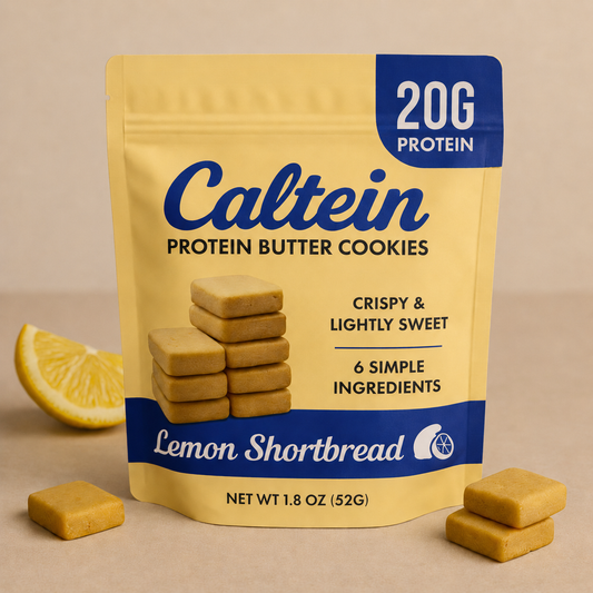 Lemon Shortbread Butter Cookie Pouches - 6 Pack