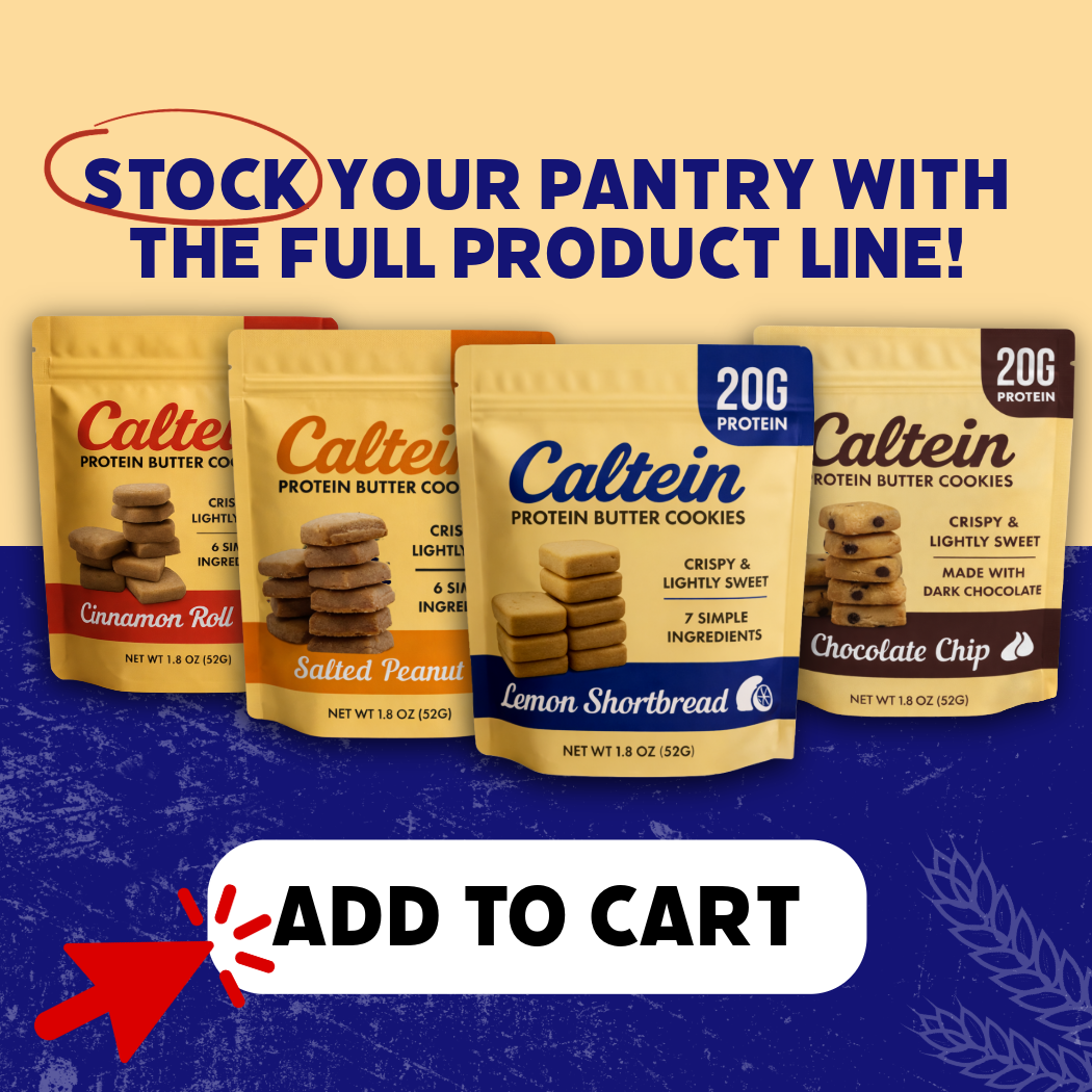 Lemon Shortbread Butter Cookie Pouches - 6 Pack