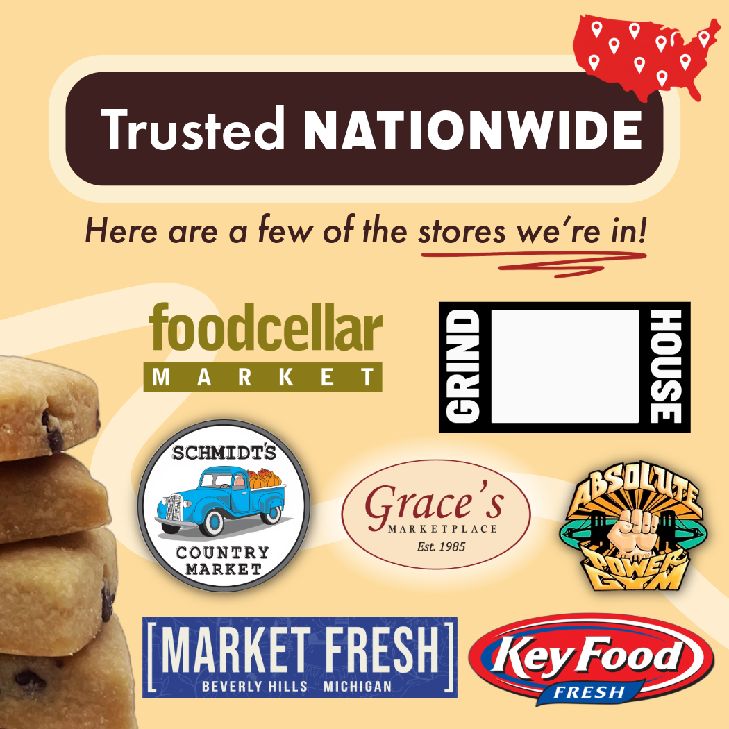 Chocolate Chip Butter Cookie Pouches - 6 Pack