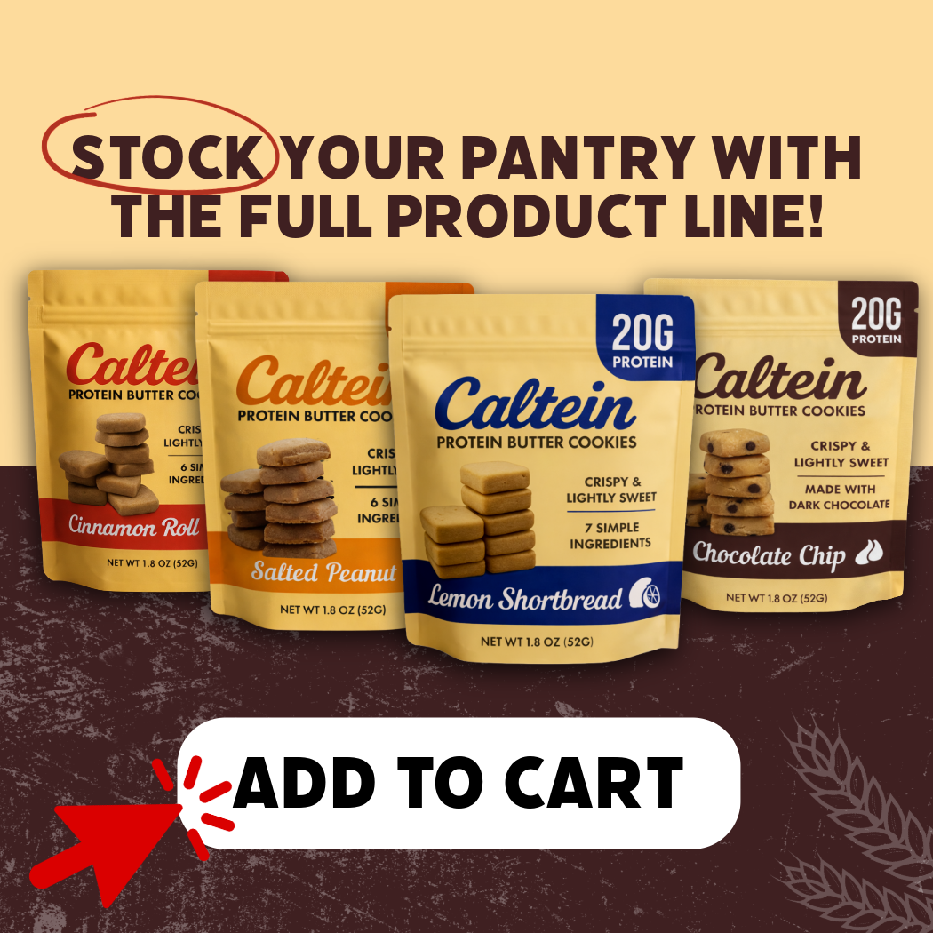 Chocolate Chip Butter Cookie Pouches - 6 Pack