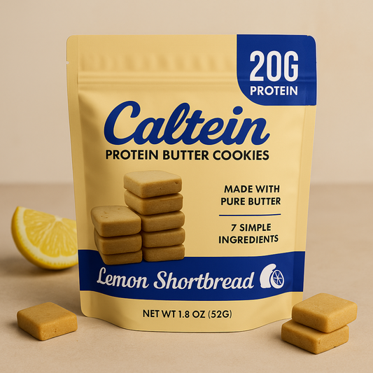 Lemon Shortbread Butter Cookie Pouches - Box of 6