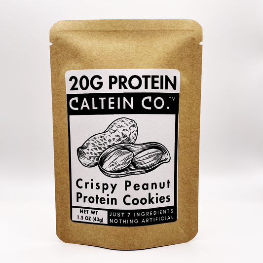 Crispy Peanut Protein Cookies