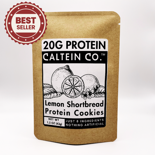 Lemon Shortbread Protein Cookies